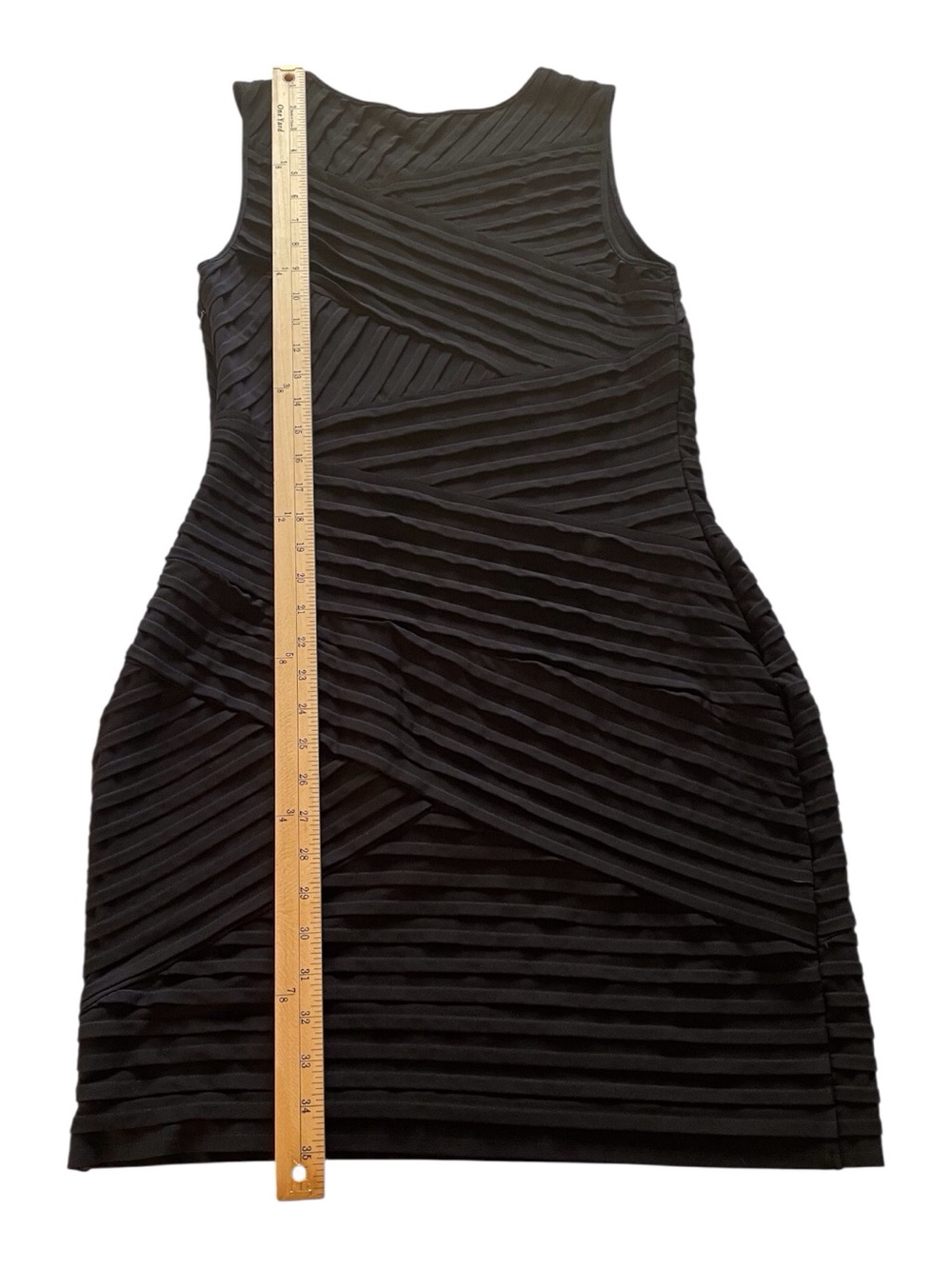 Calvin Klein Black Sleeveless Textured Sheath Dress - Picture 10 of 14